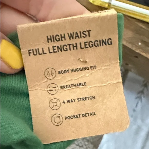 PINK. Victoria’s Secret Green Leggings - Picture 3 of 5